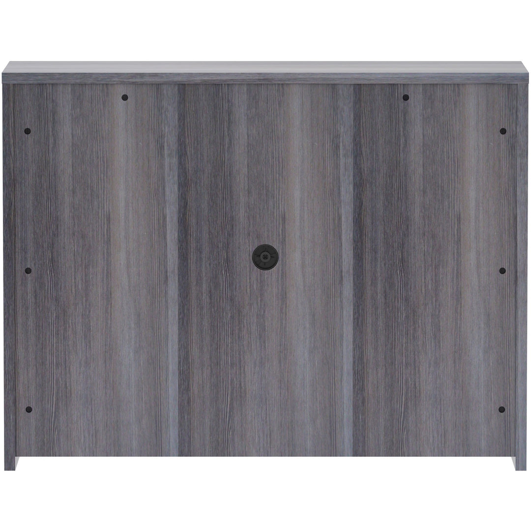 Image of Lorell Hutch, w/Doors, 48"x15"x36", Weathered Charcoal