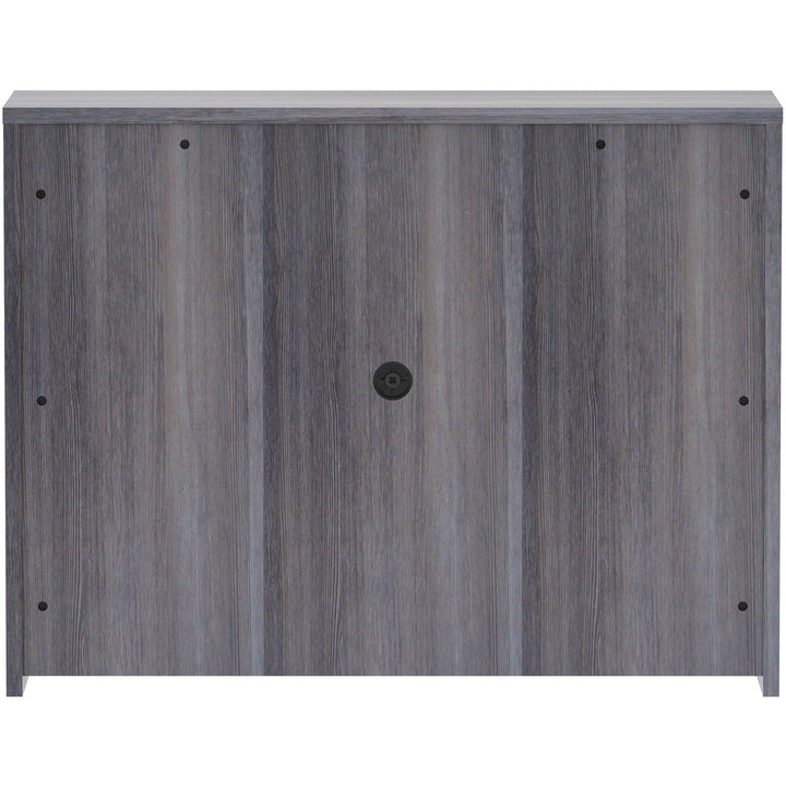 Image of Lorell Hutch, w/Doors, 48"x15"x36", Weathered Charcoal