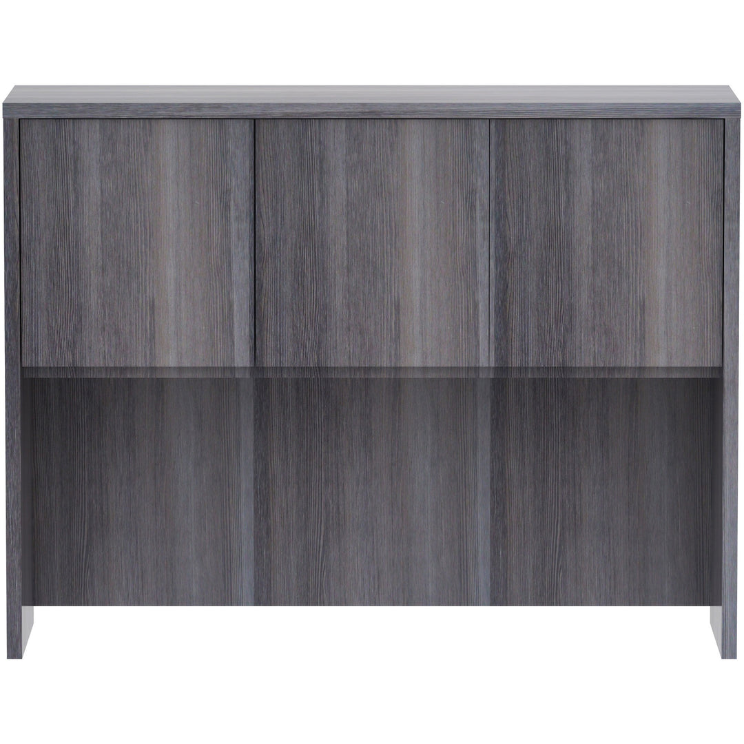 Image of Lorell Hutch, w/Doors, 48"x15"x36", Weathered Charcoal