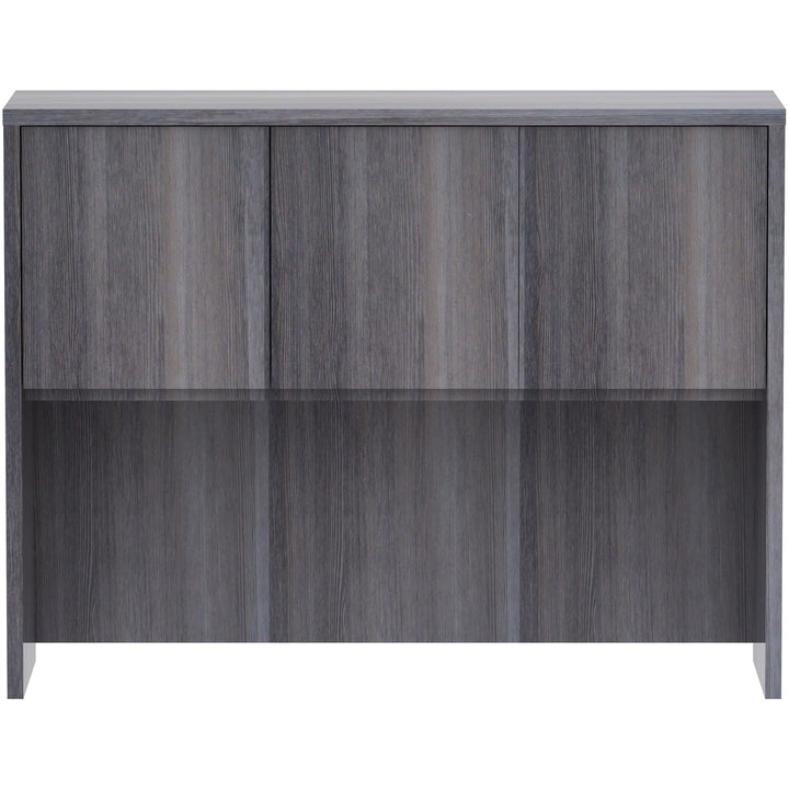 Image of Lorell Hutch, w/Doors, 48"x15"x36", Weathered Charcoal