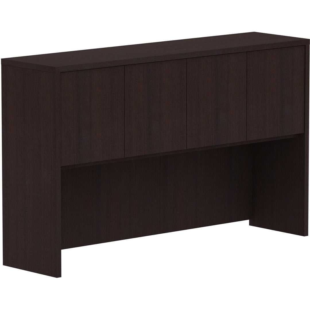 Image of Lorell Hutch, w/Doors, 60"x15"x36", Espresso