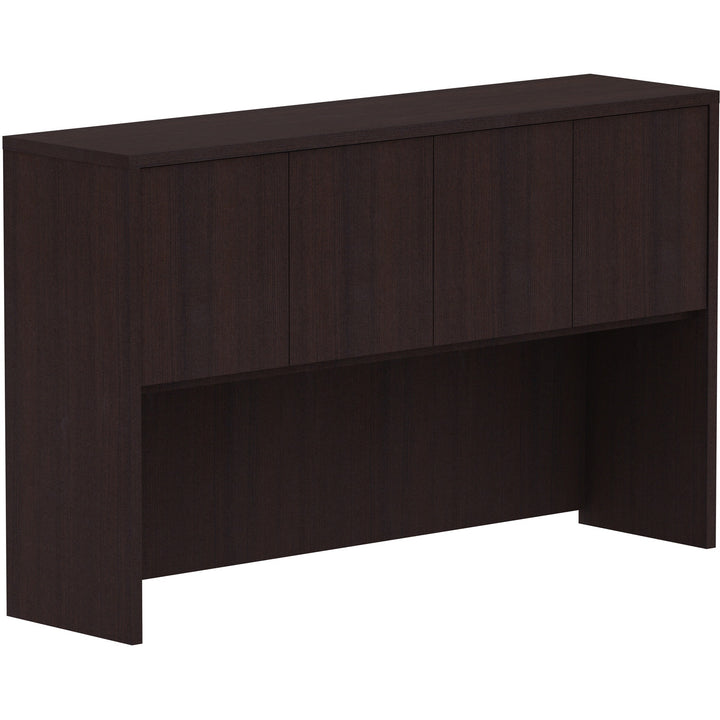 Image of Lorell Hutch, w/Doors, 60"x15"x36", Espresso