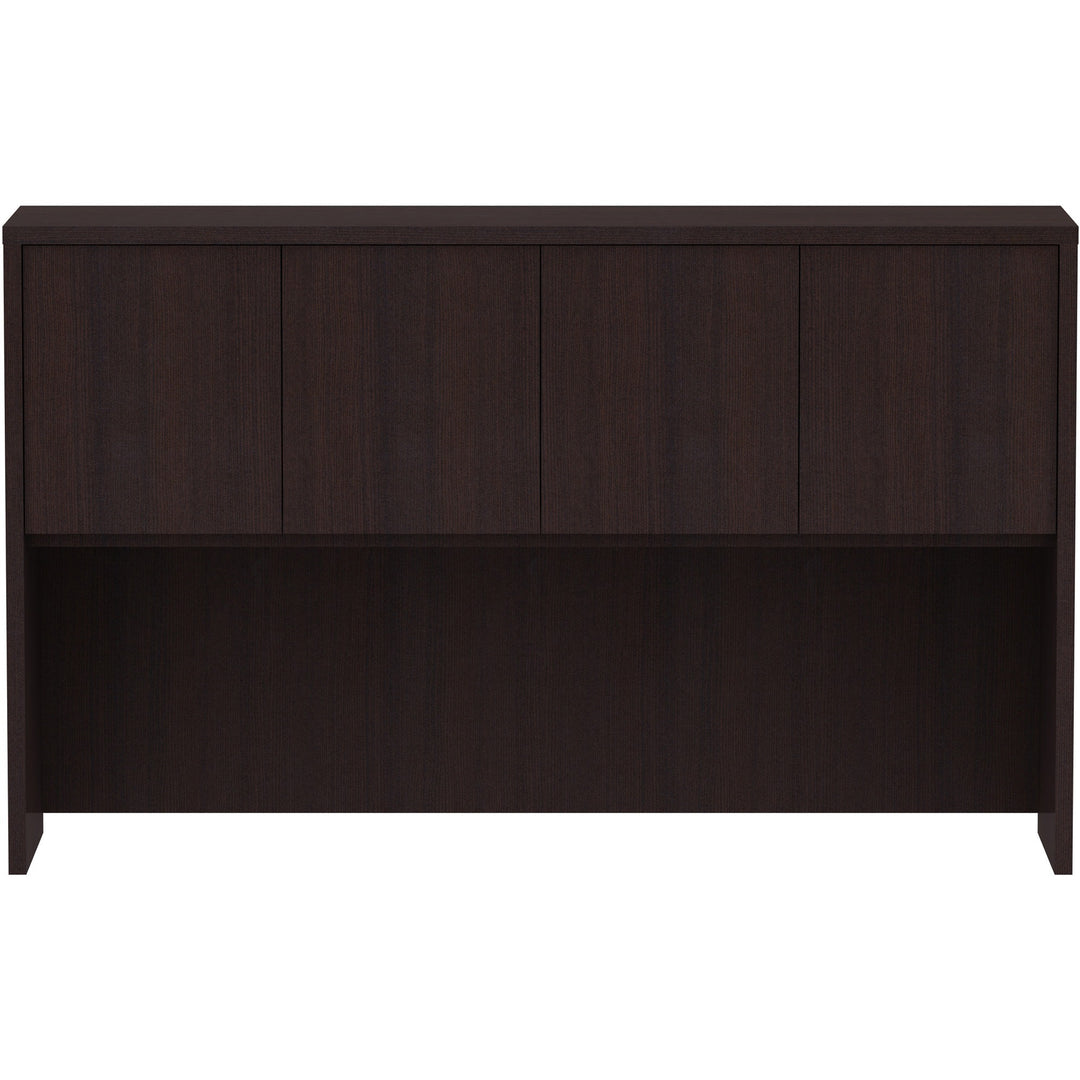 Image of Lorell Hutch, w/Doors, 60"x15"x36", Espresso