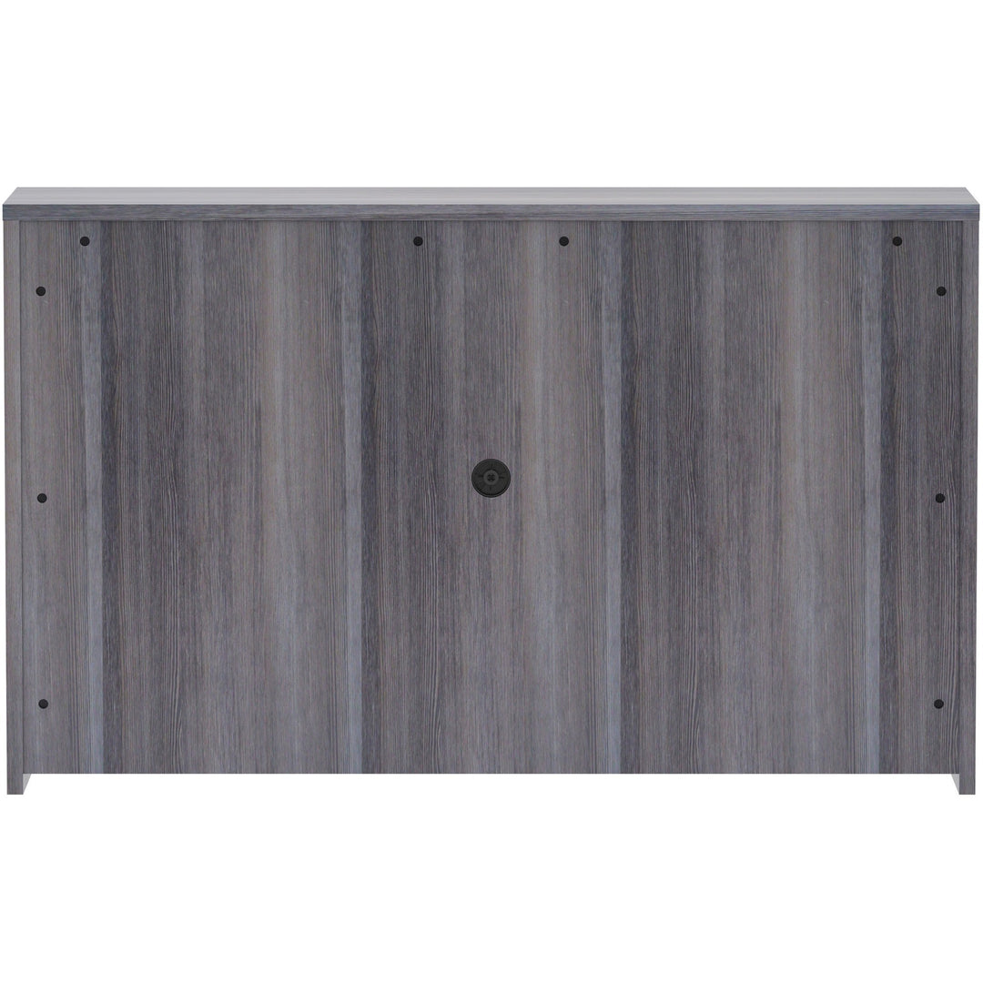 Image of Lorell Hutch, w/Doors, 60"x15"x36", Weathered Charcoal