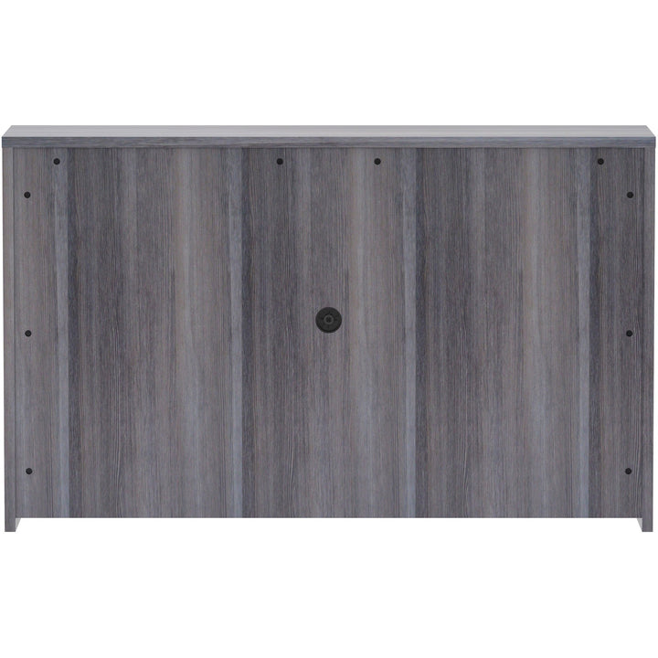 Image of Lorell Hutch, w/Doors, 60"x15"x36", Weathered Charcoal