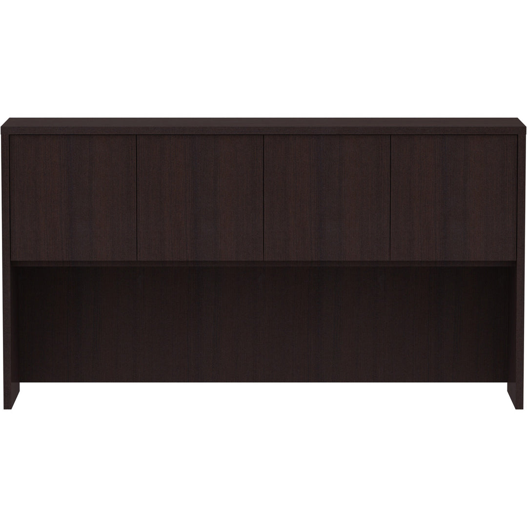 Image of Lorell Hutch, w/Doors, 66"x15"x36", Espresso