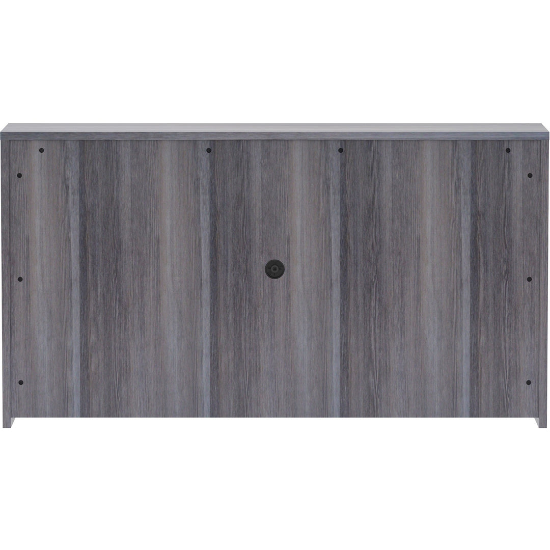 Image of Lorell Hutch, w/Doors, 66"x15"x36", Weathered Charcoal