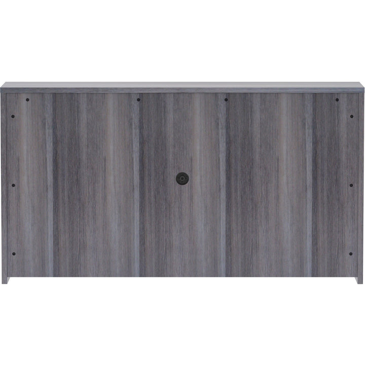 Image of Lorell Hutch, w/Doors, 66"x15"x36", Weathered Charcoal