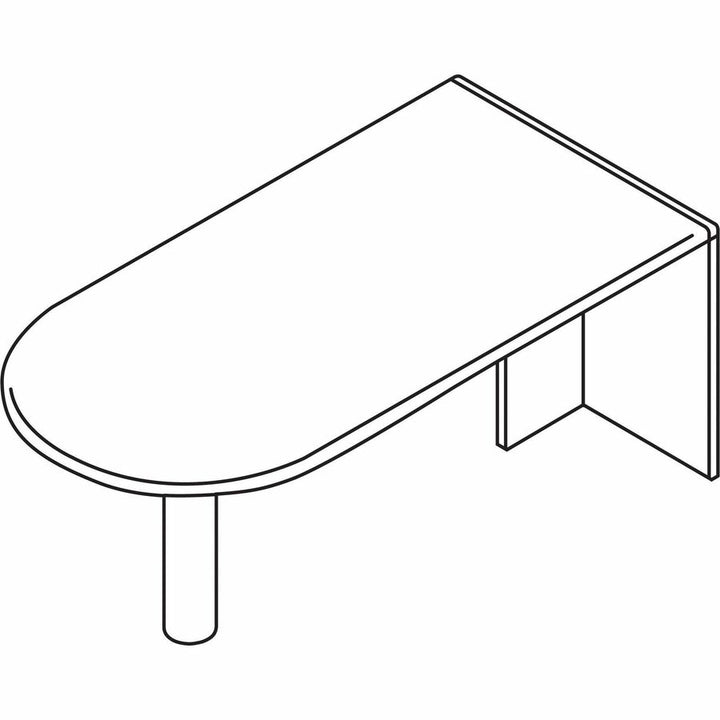 Image of Lorell Peninsula, Box 1/2, 66"x30"x29-1/2", Espresso