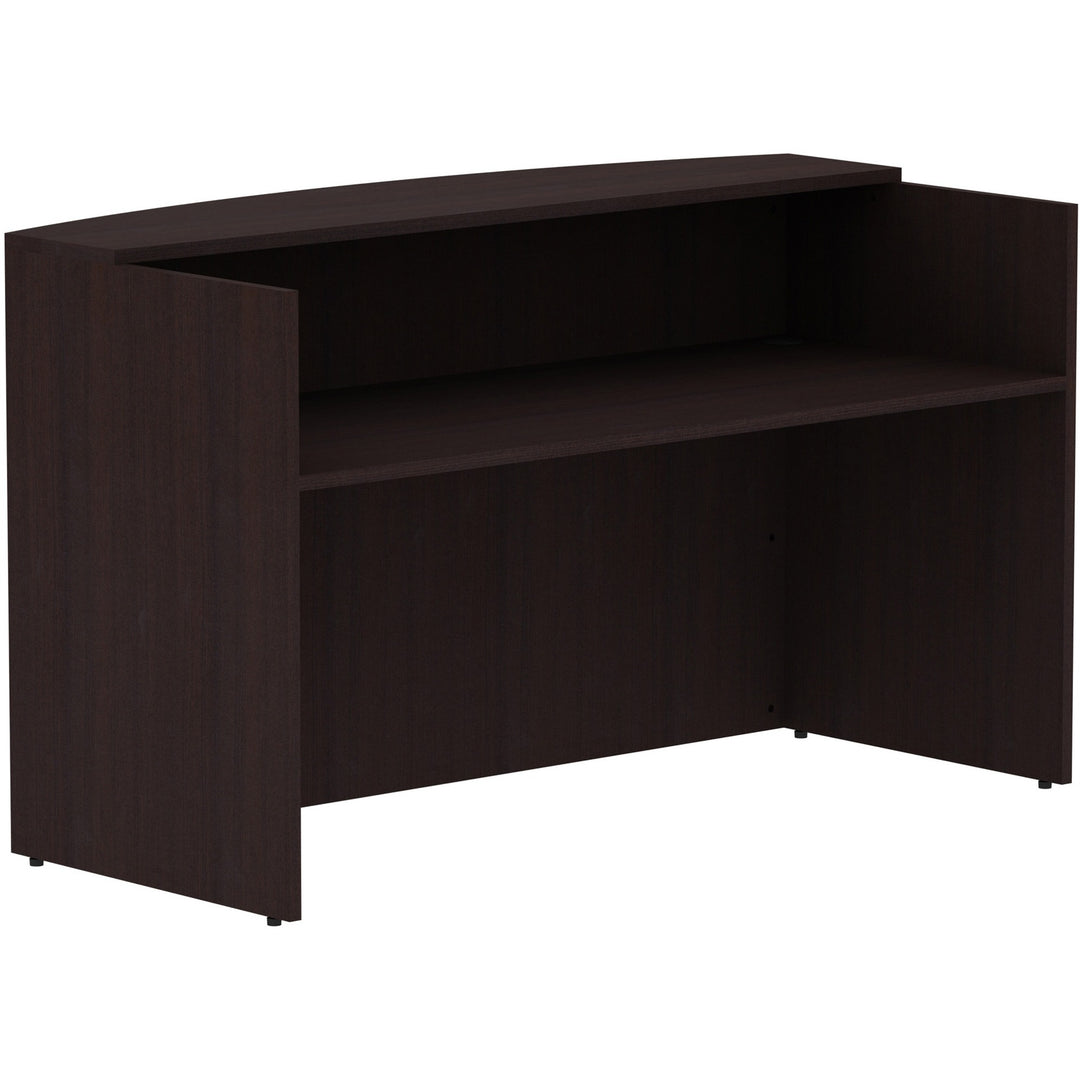 Image of Lorell Reception Desk, 72"x36"x42-1/2", Espresso