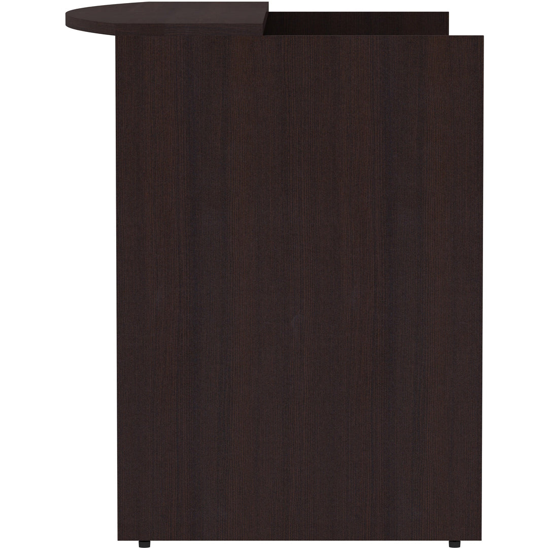 Image of Lorell Reception Desk, 72"x36"x42-1/2", Espresso
