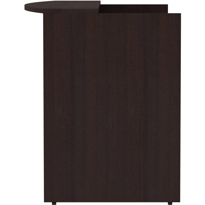 Image of Lorell Reception Desk, 72"x36"x42-1/2", Espresso