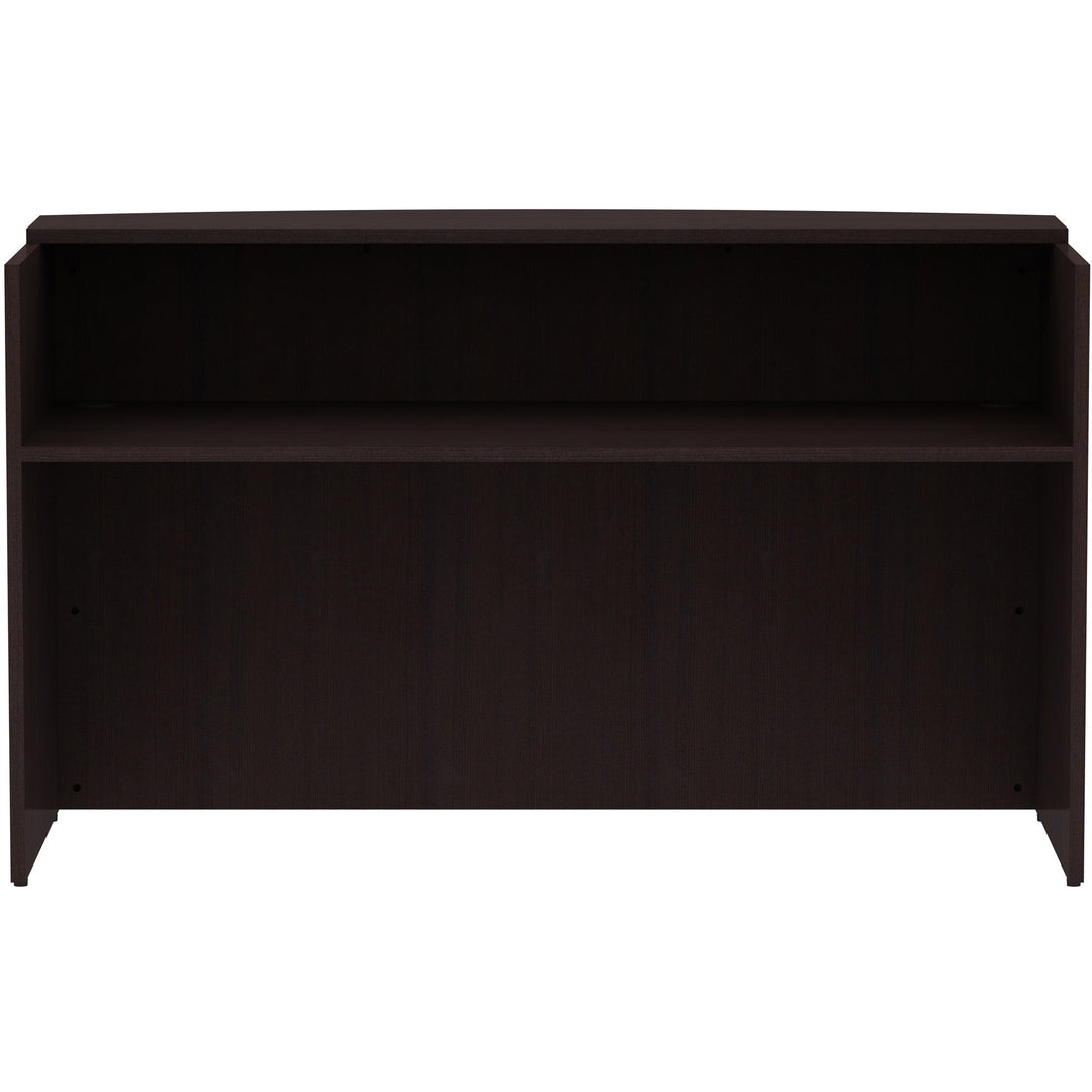Image of Lorell Reception Desk, 72"x36"x42-1/2", Espresso