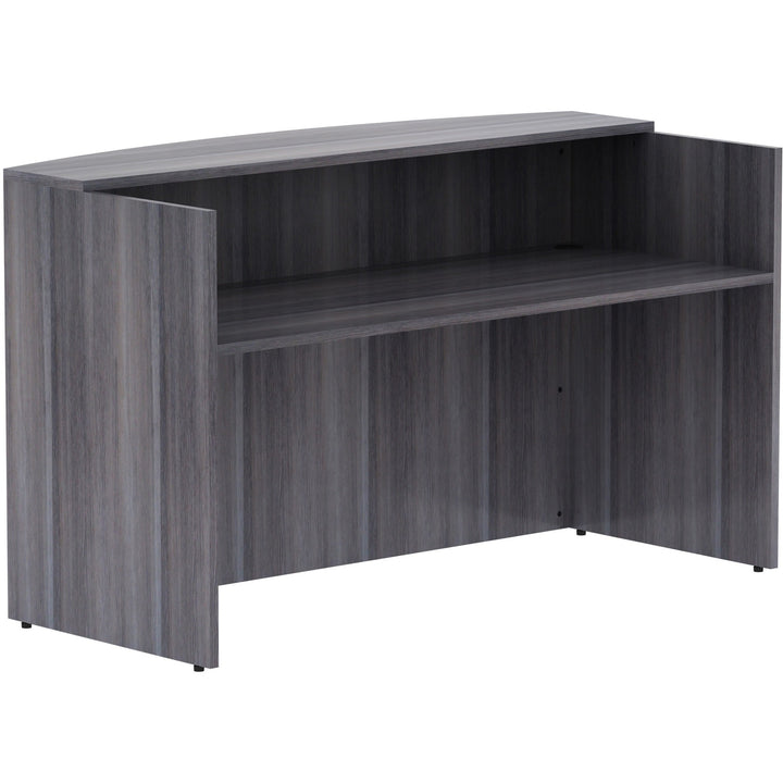 Image of Lorell Reception Desk, 72"x36"x42-1/2", Weathered Charcoal