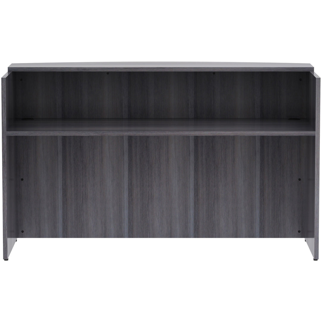 Image of Lorell Reception Desk, 72"x36"x42-1/2", Weathered Charcoal
