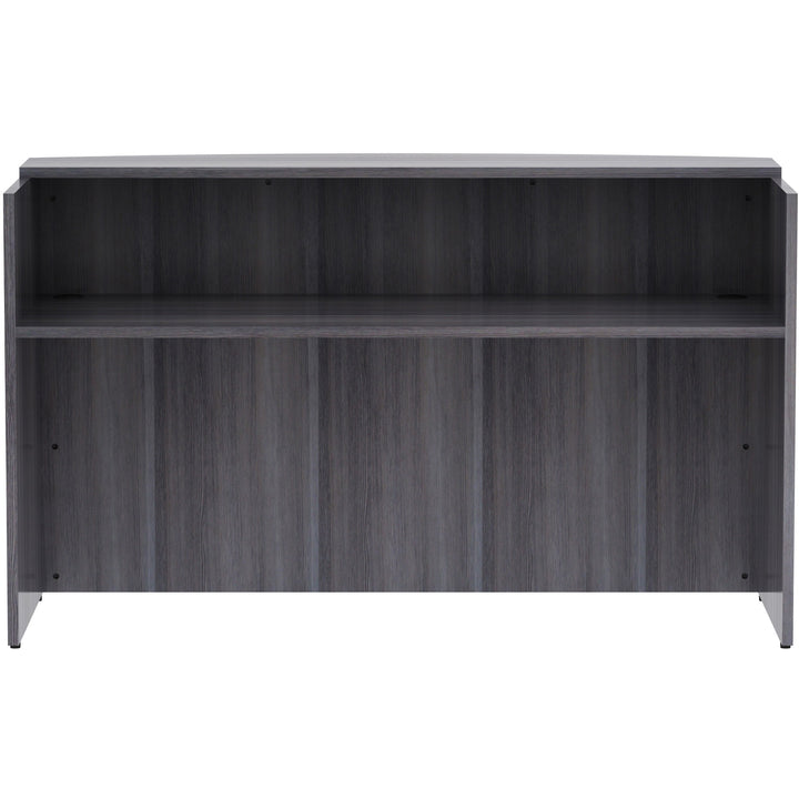 Image of Lorell Reception Desk, 72"x36"x42-1/2", Weathered Charcoal