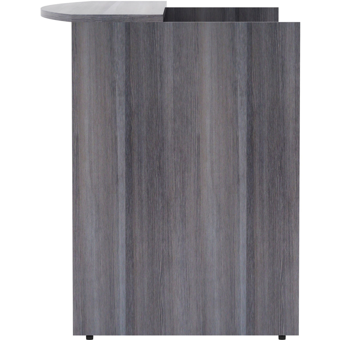 Image of Lorell Reception Desk, 72"x36"x42-1/2", Weathered Charcoal