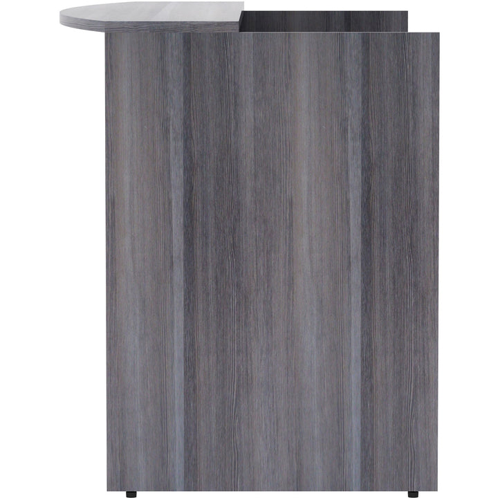 Image of Lorell Reception Desk, 72"x36"x42-1/2", Weathered Charcoal