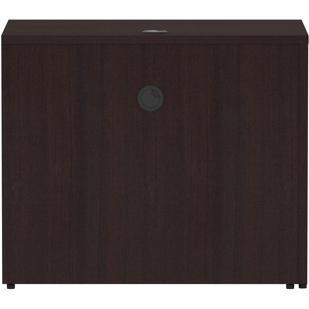 Image of Lorell Return Shell, Rectangular, 35"x24"x29-1/2", Espresso