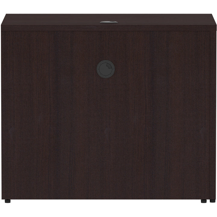 Image of Lorell Return Shell, Rectangular, 35"x24"x29-1/2", Espresso