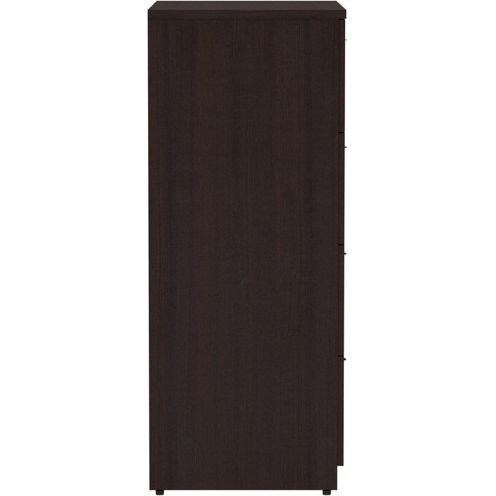 Image of Lorell Lateral File, 4-Drawer, 35-1/2"x22"x54-3/4", Espresso