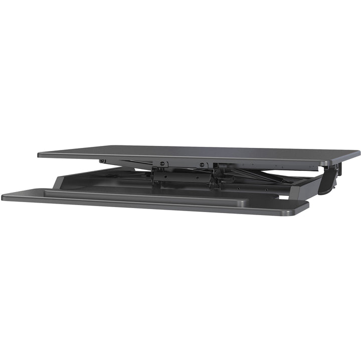 Image of Lorell Desk Riser,Adjustable,Gas Lift,35-3/8"x19-5/8"x19-1/4",BK