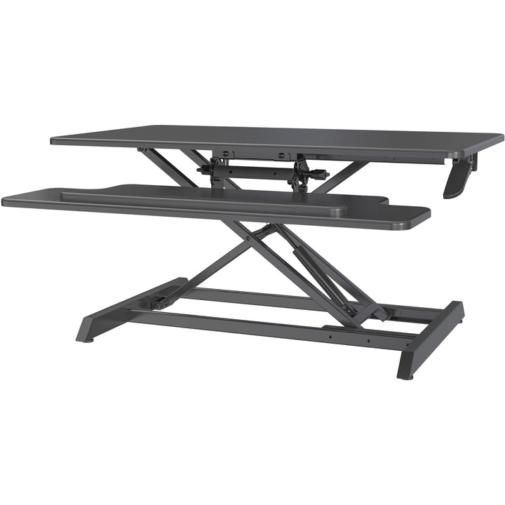 Image of Lorell Desk Riser,Adjustable,Gas Lift,35-3/8"x19-5/8"x19-1/4",BK