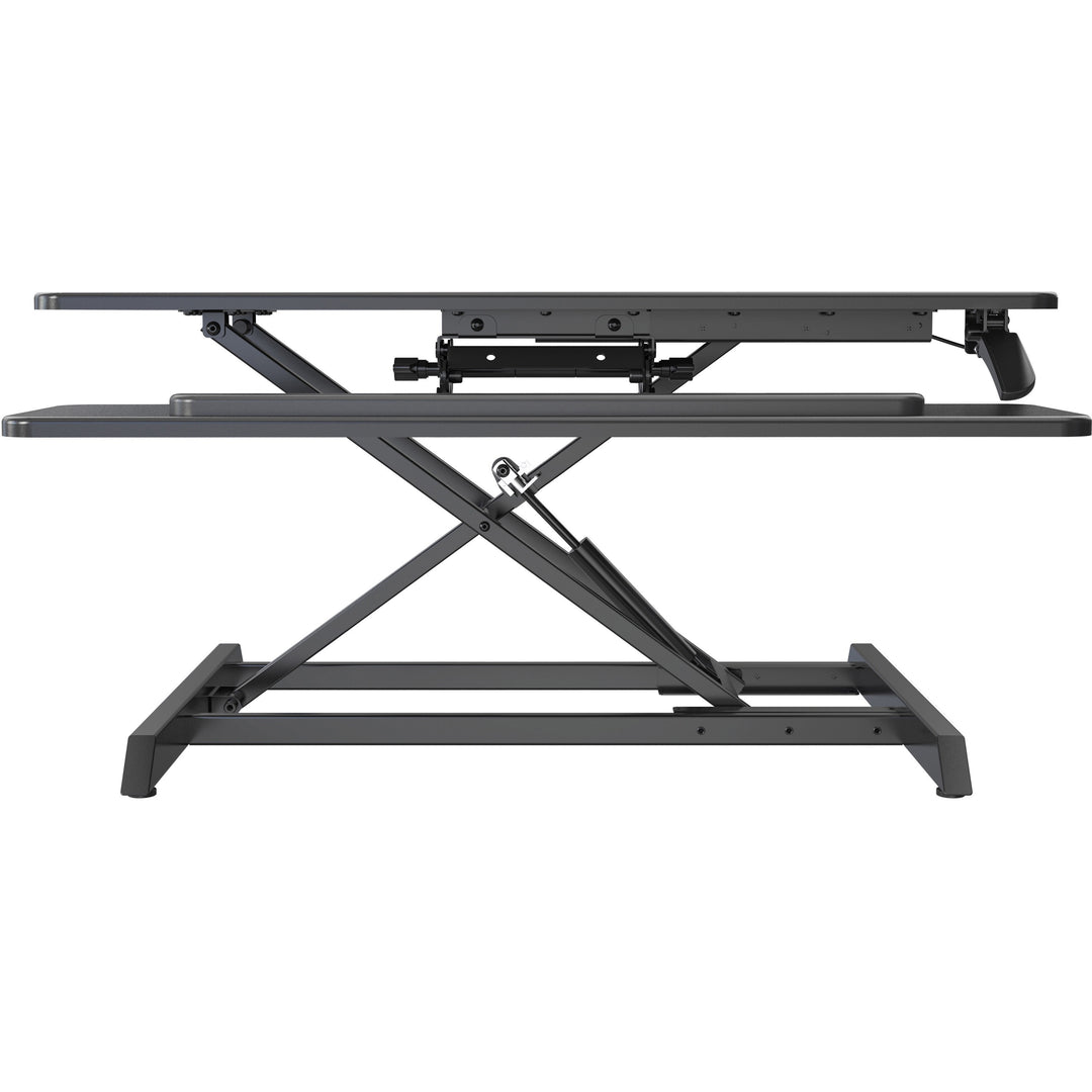 Image of Lorell Desk Riser,Adjustable,Gas Lift,35-3/8"x19-5/8"x19-1/4",BK