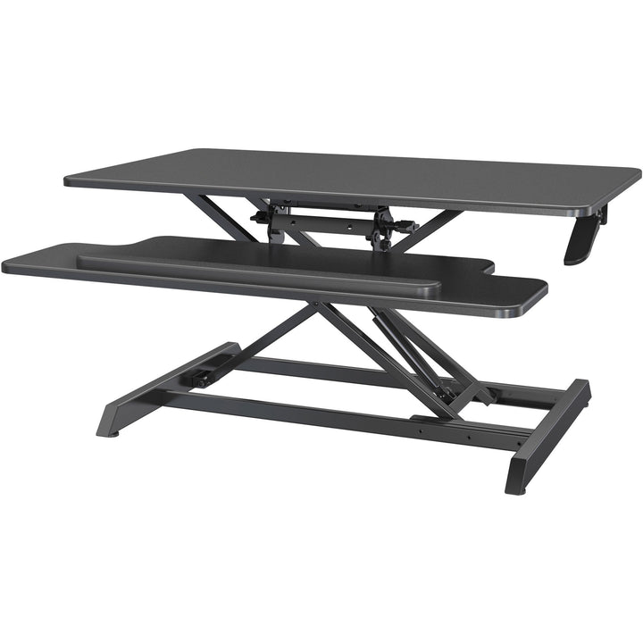 Image of Lorell Desk Riser,Adjustable,Gas Lift,35-3/8"x19-5/8"x19-1/4",BK