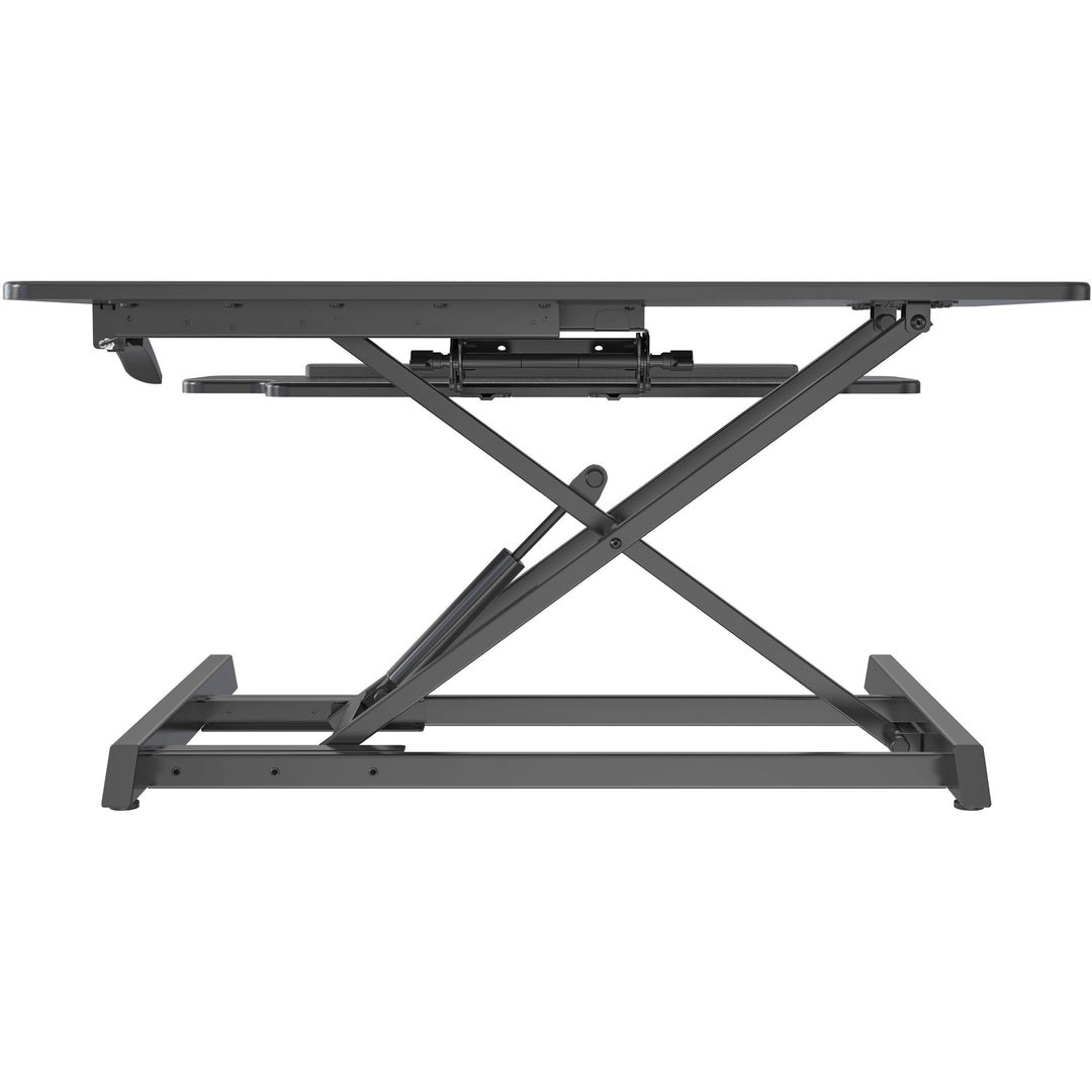 Image of Lorell Desk Riser,Adjustable,Gas Lift,35-3/8"x19-5/8"x19-1/4",BK
