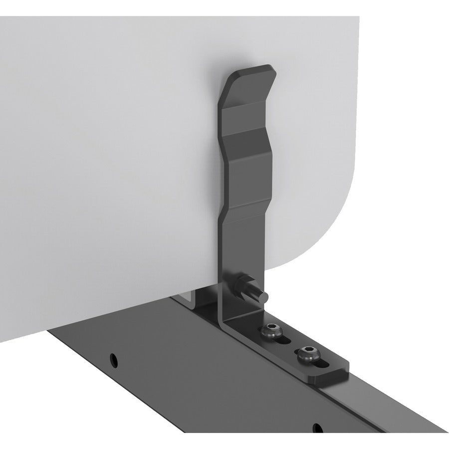 Image of Lorell 25963 Acoustic Desktop Privacy Panel, 70.9" W x 23.6" Height, Polyester Fiber, Light Gray, 1 Each