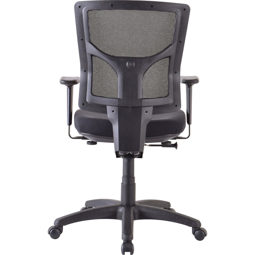 Image of Lorell Mid-back Chair,24-3/8"-25-5/8"x26-3/8"x36-5/8"-40-1/4",BK