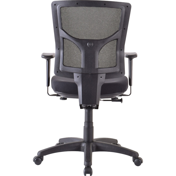 Image of Lorell Mid-back Chair,24-3/8"-25-5/8"x26-3/8"x36-5/8"-40-1/4",BK