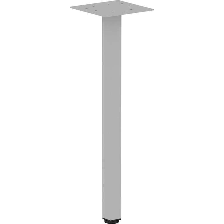 Image of Lorell Offset Leg, Square, Metal, f/Workstation, 7.87"x28.5"H, SR