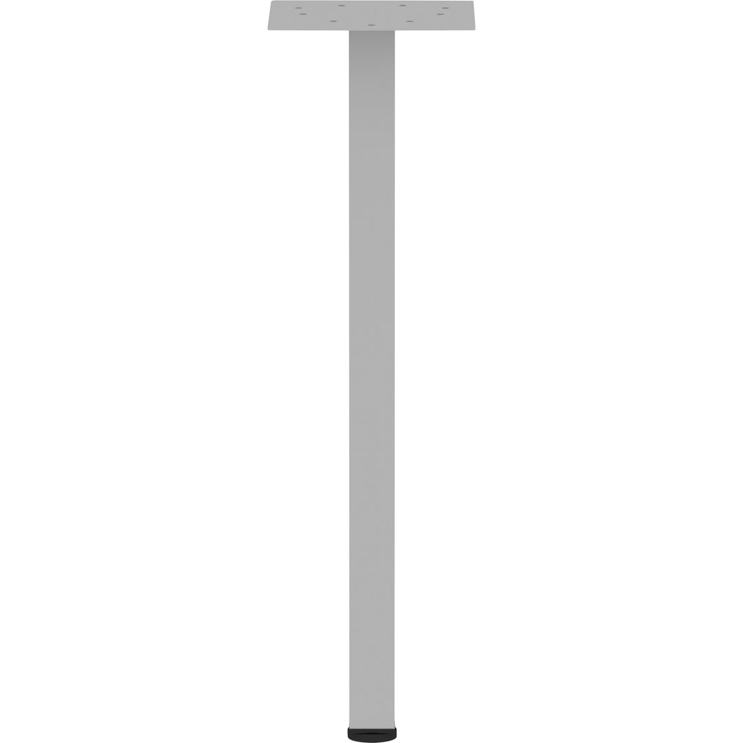 Image of Lorell Offset Leg, Square, Metal, f/Workstation, 7.87"x28.5"H, SR