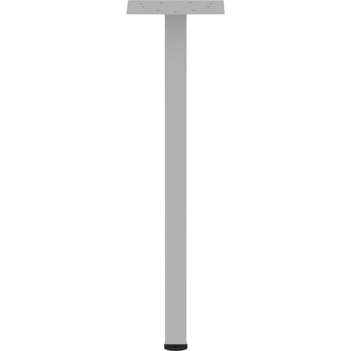 Image of Lorell Offset Leg, Square, Metal, f/Workstation, 7.87"x28.5"H, SR