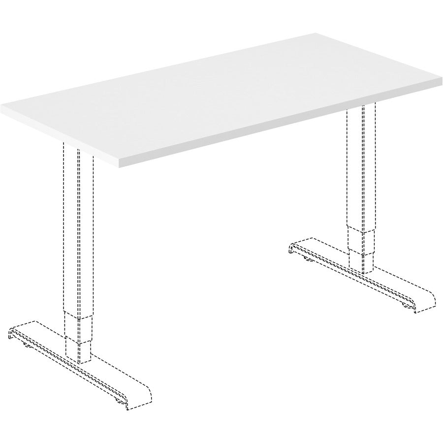 Image of Lorell Tabletop, f/Width-adjustable Training Base, 48"x24", White