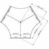 Image of Lorell Tabletop, f/Workstation, 120-degree, 47-1/4"x34-1/8"x1", MY