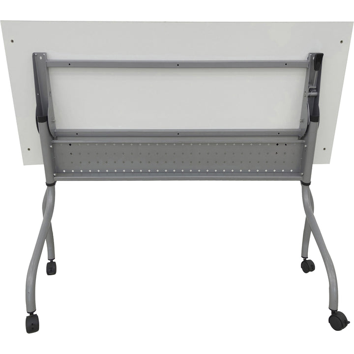Image of Lorell Training Table, 48"x23-3/5"x29-1/2", White/Silver