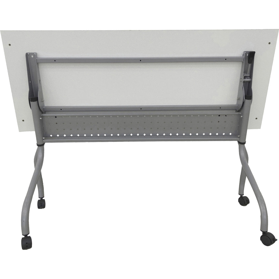 Image of Lorell Training Table, 60"x23-3/5"x29-1/2", White/Silver