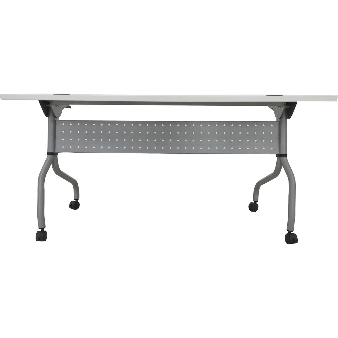 Image of Lorell Training Table, 60"x23-3/5"x29-1/2", White/Silver