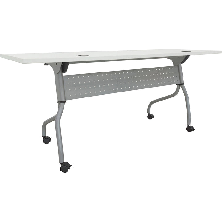 Image of Lorell Training Table, 72"x23-3/5"x29-1/2", White/Silver