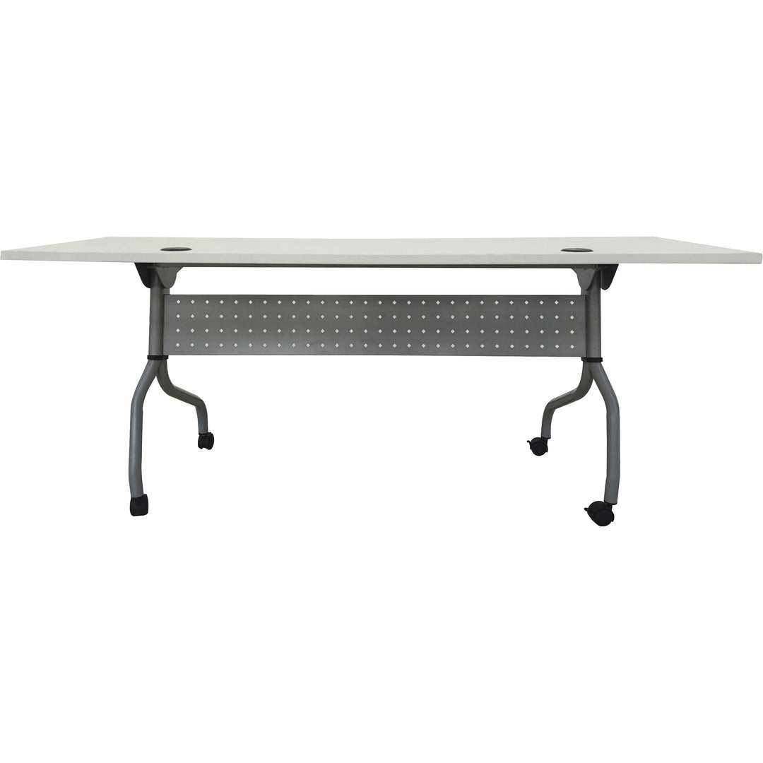 Image of Lorell Training Table, 72"x23-3/5"x29-1/2", White/Silver