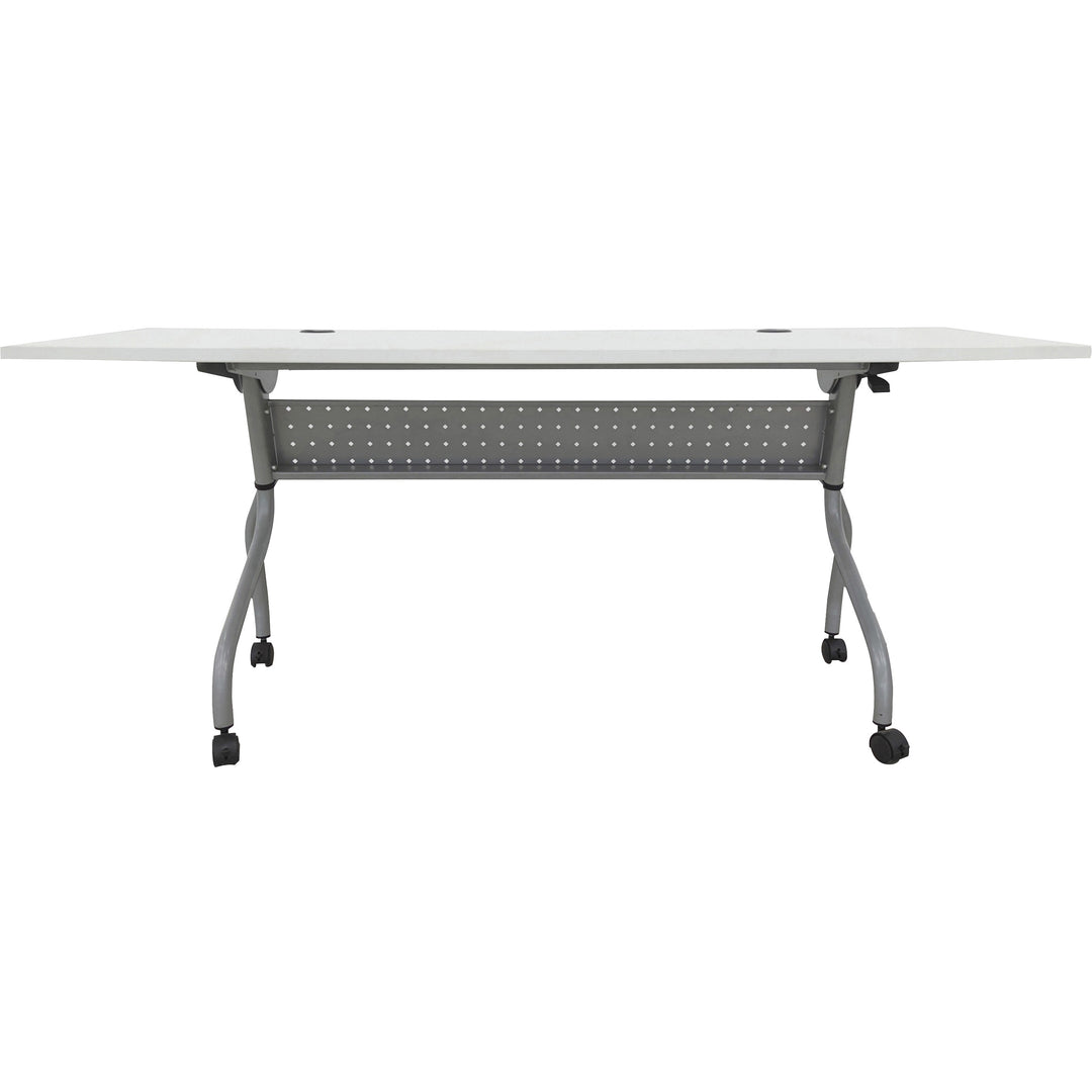 Image of Lorell Training Table, 72"x23-3/5"x29-1/2", White/Silver
