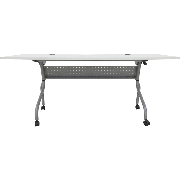 Image of Lorell Training Table, 72"x23-3/5"x29-1/2", White/Silver