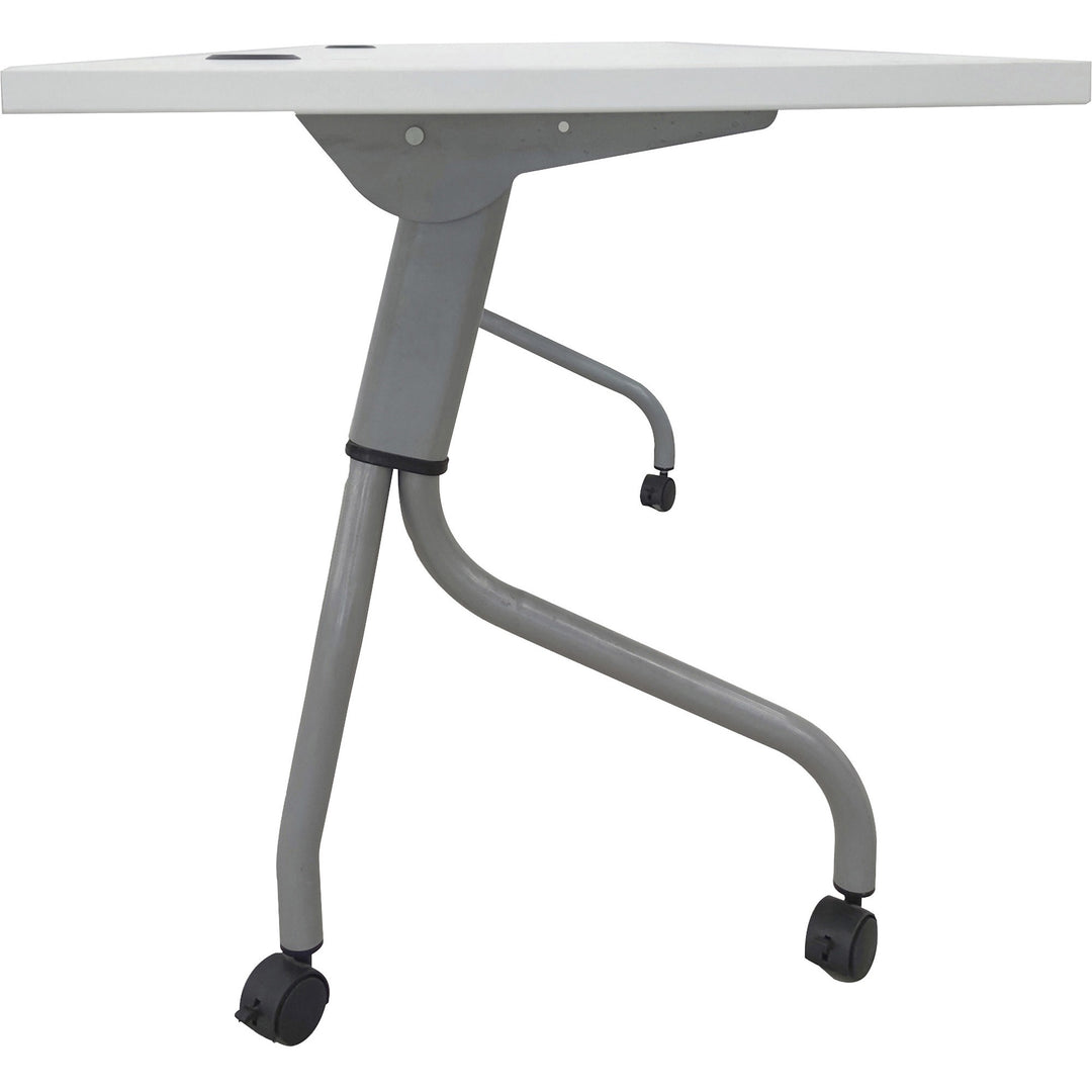 Image of Lorell Training Table, 72"x23-3/5"x29-1/2", White/Silver