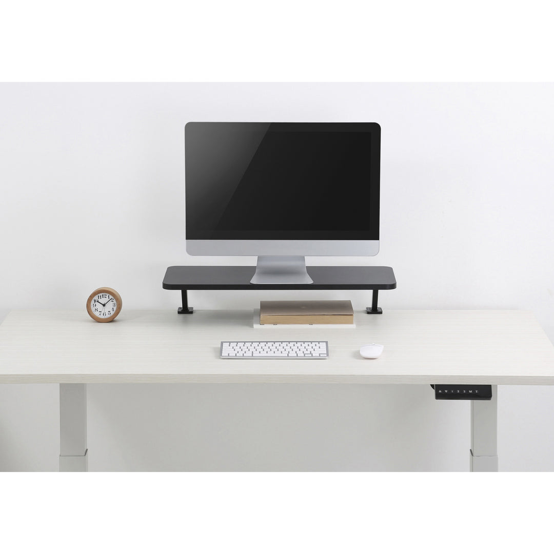 Image of Kantek Monitor Stand, Clamp, 25-3/5"Wx10-1/5"Lx5-1/10"H, Black