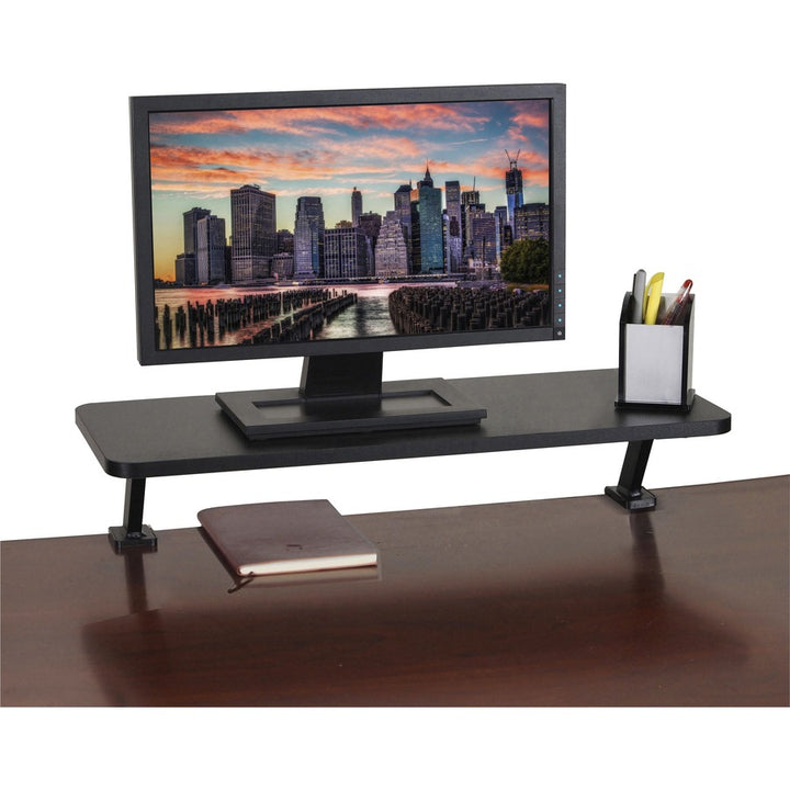 Image of Kantek Monitor Stand, Clamp, 25-3/5"Wx10-1/5"Lx5-1/10"H, Black