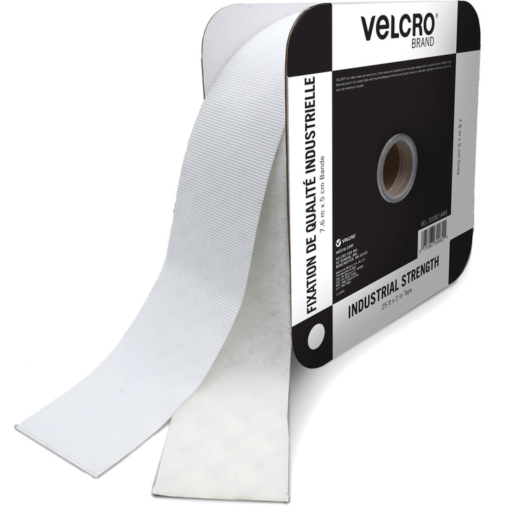 Image of VELCRO® Brand Industrial Strength Heavy-Duty Fasteners, 2" X 25 Ft, White