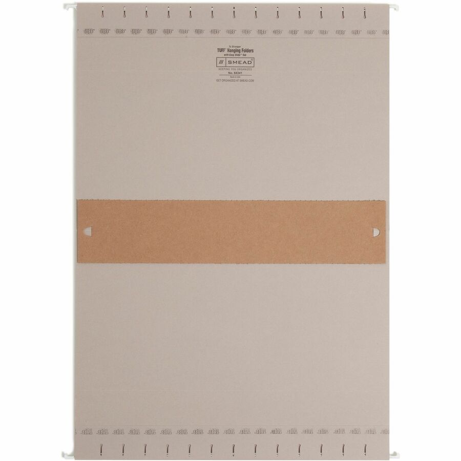 Image of Smead Hanging Folder, Legal, 10-3/4"Wx15-3/4"Lx1/10"H, 18/BX, SGY